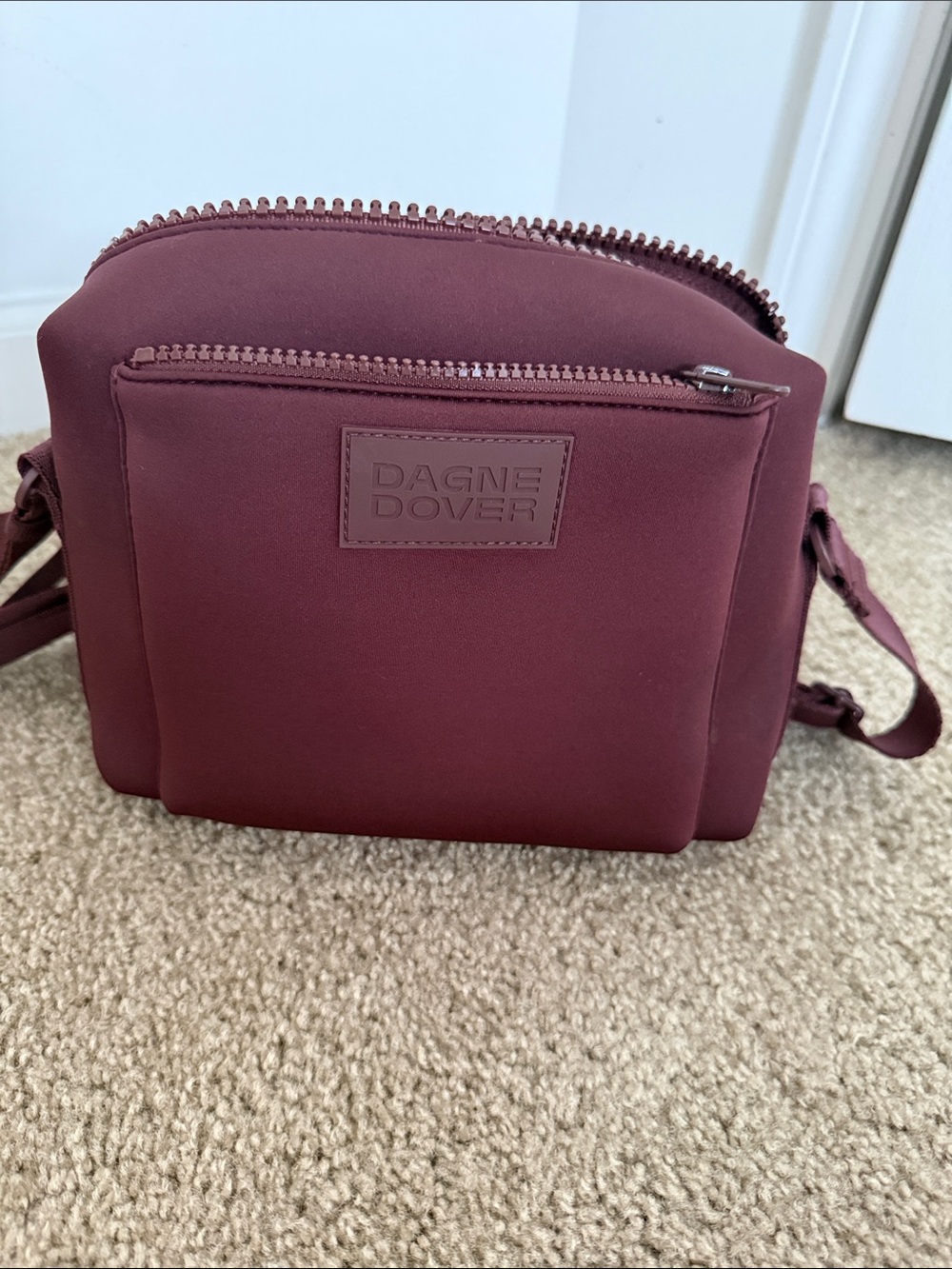 Dagne Dover Burgundy Crossbody Bag